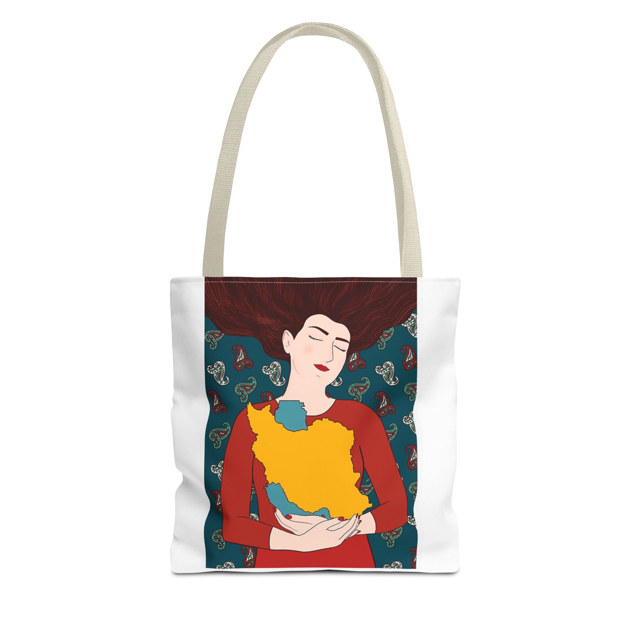 Woman & Homeland Tote Bag — Iranian Heritage Canvas Bag