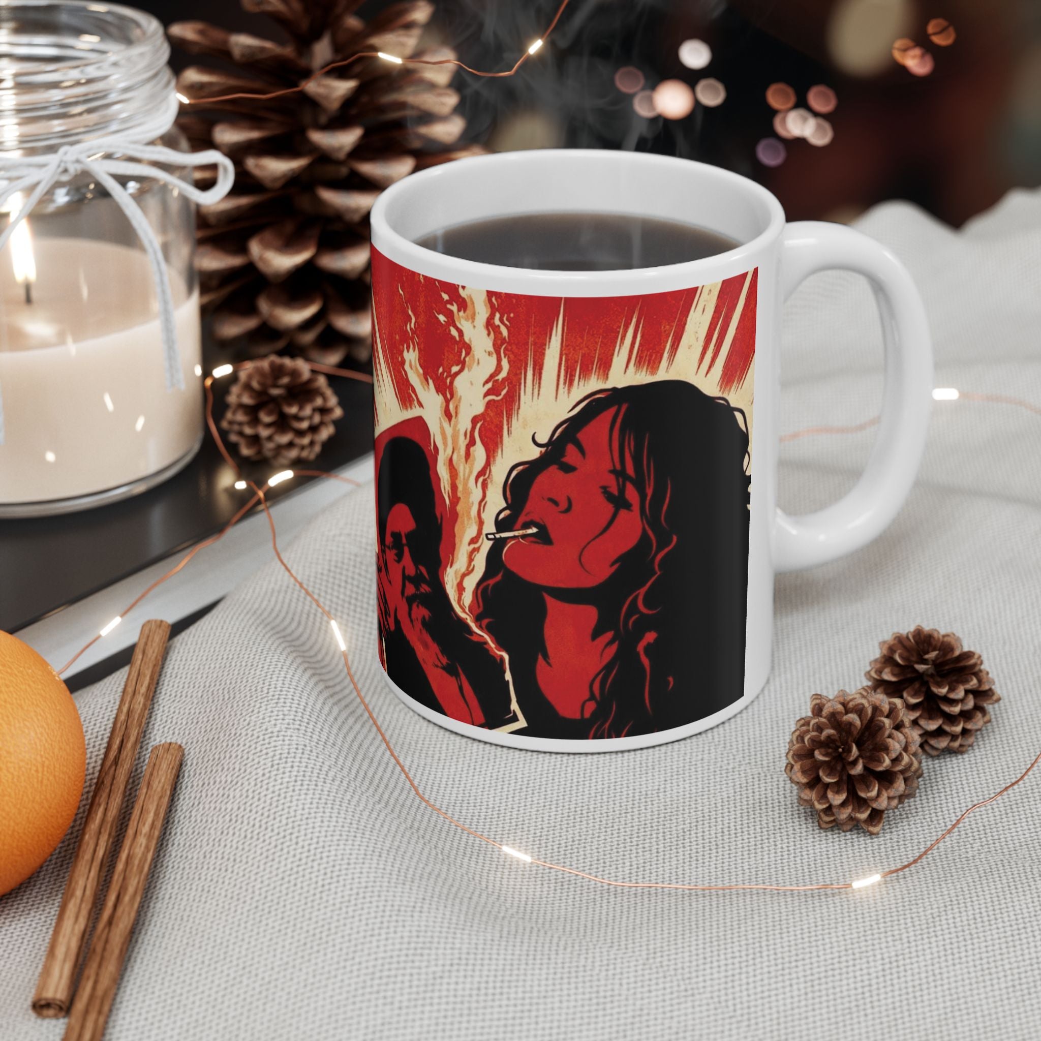 Persian Chai Ceramic Mug — 11oz & 15oz Iranian Heritage Gift