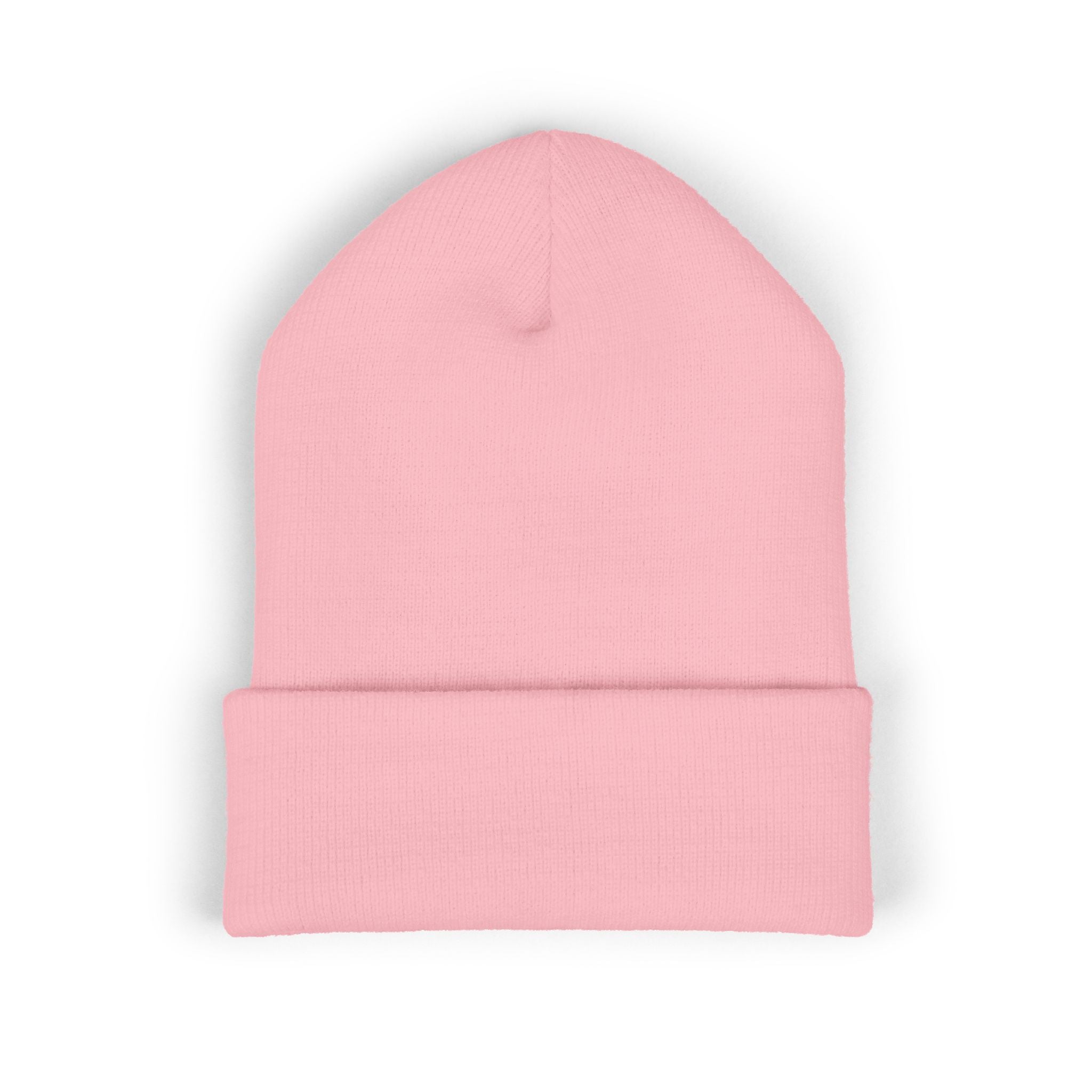 Evil Eye Embroidered Cuffed Beanie — Protective Blue Amulet Winter Hat