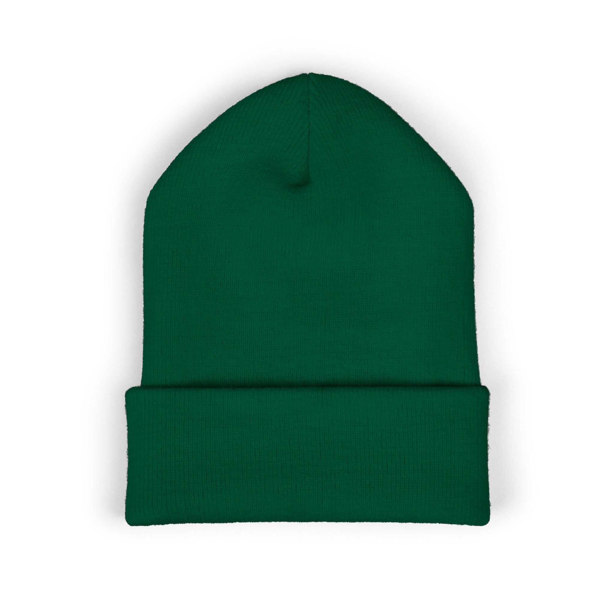 Evil Eye Embroidered Cuffed Beanie — Protective Blue Amulet Winter Hat