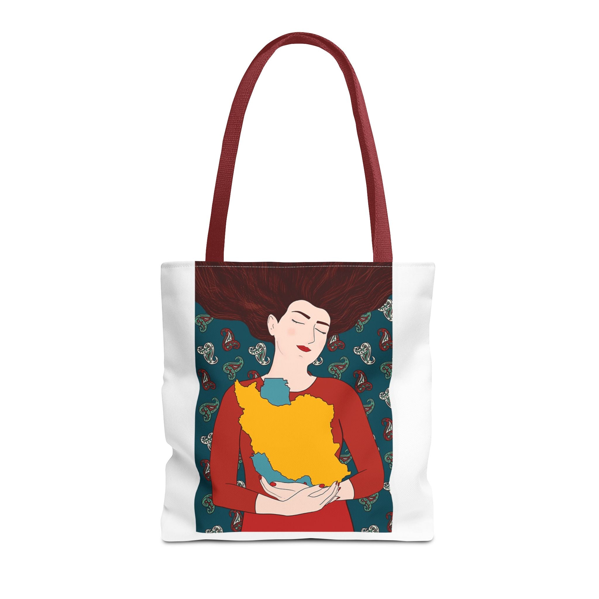 Woman & Homeland Tote Bag — Iranian Heritage Canvas Bag
