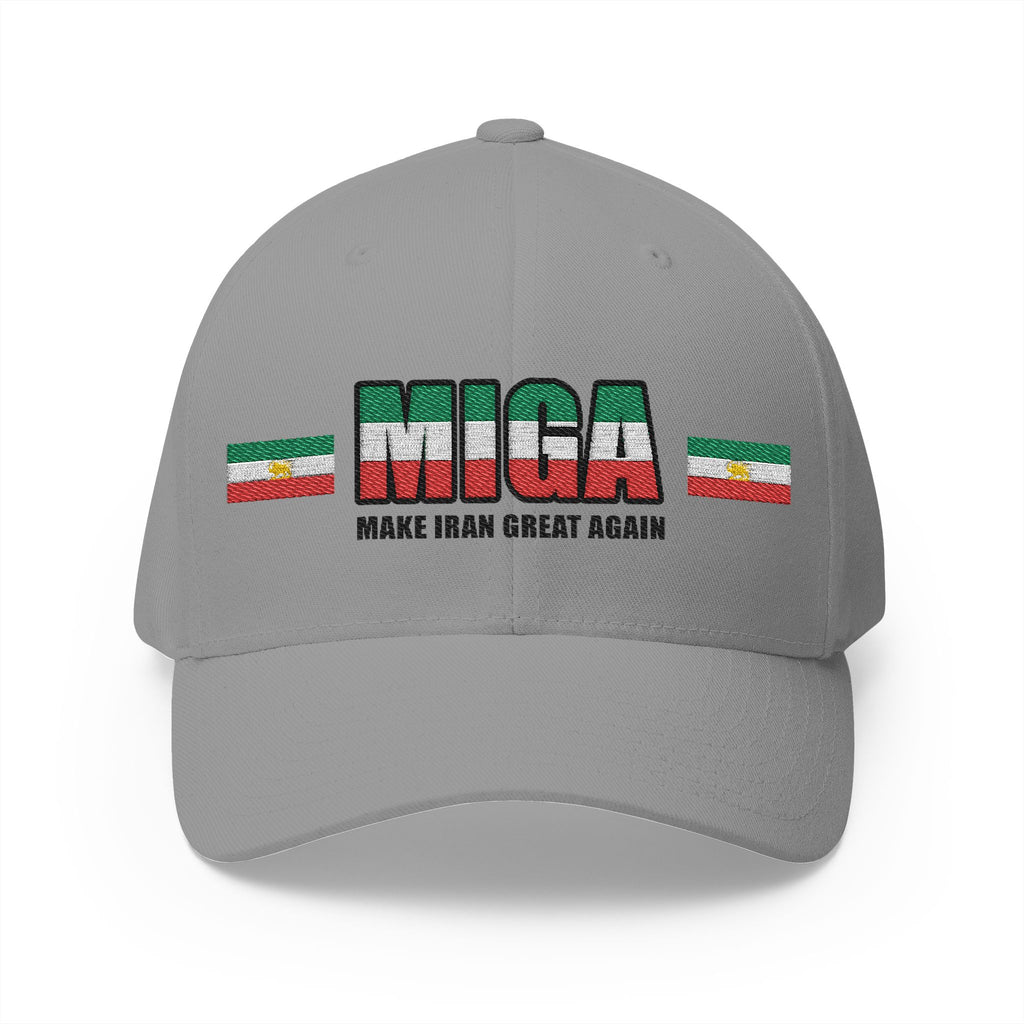 MIGA Bestickte Baseballkappe – Flaggen-Design „Make Iran Great Again“