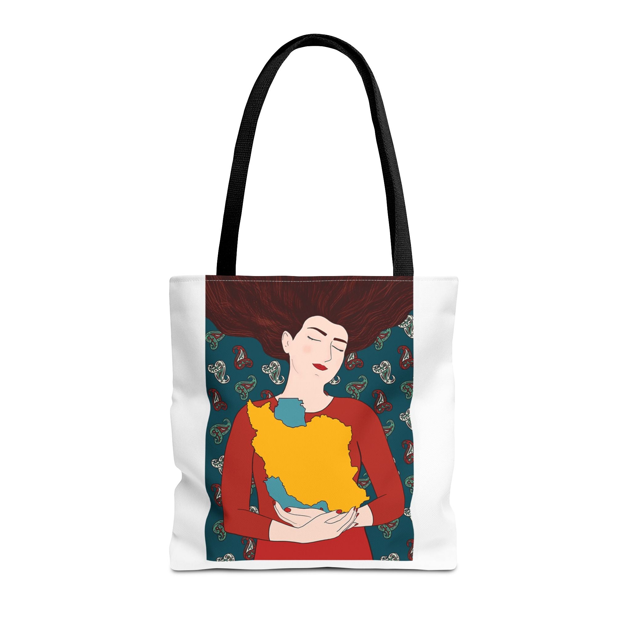 Woman & Homeland Tote Bag — Iranian Heritage Canvas Bag