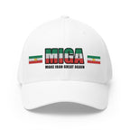 MIGA Bestickte Baseballkappe – Flaggen-Design „Make Iran Great Again“
