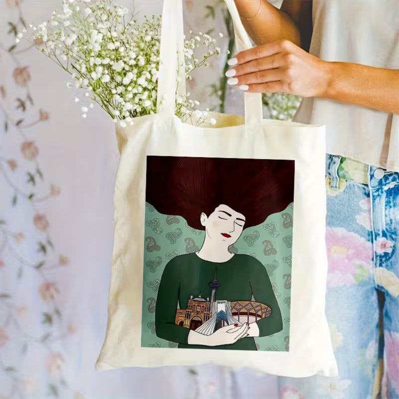 Hug Tehran Canvas Tote Bag