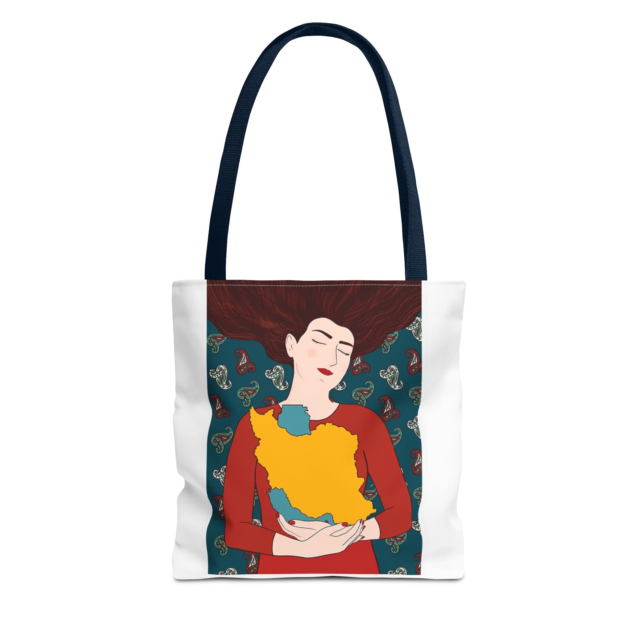 Woman & Homeland Tote Bag — Iranian Heritage Canvas Bag