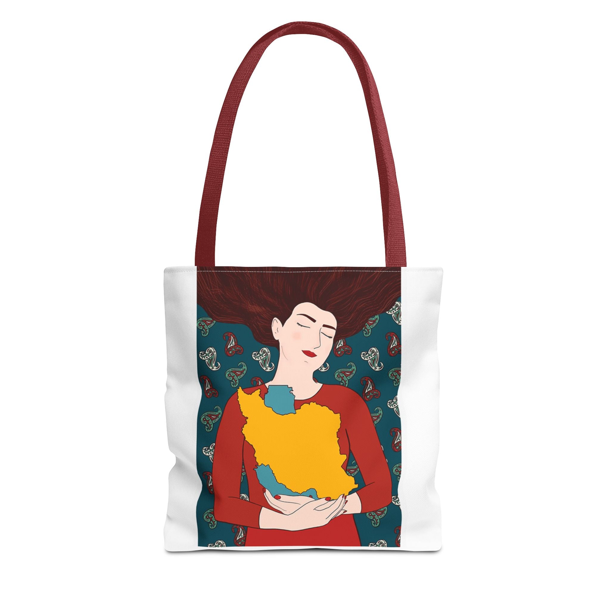 Woman & Homeland Tote Bag — Iranian Heritage Canvas Bag