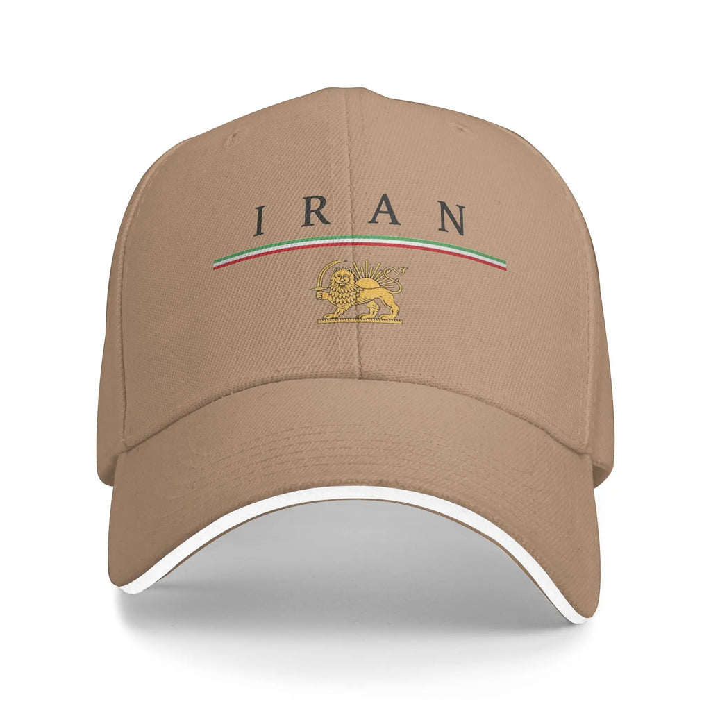 Iran Lion & Sun Flag Baseball Cap — Stylish Unisex Trucker Hat for Travel & Everyday Wear