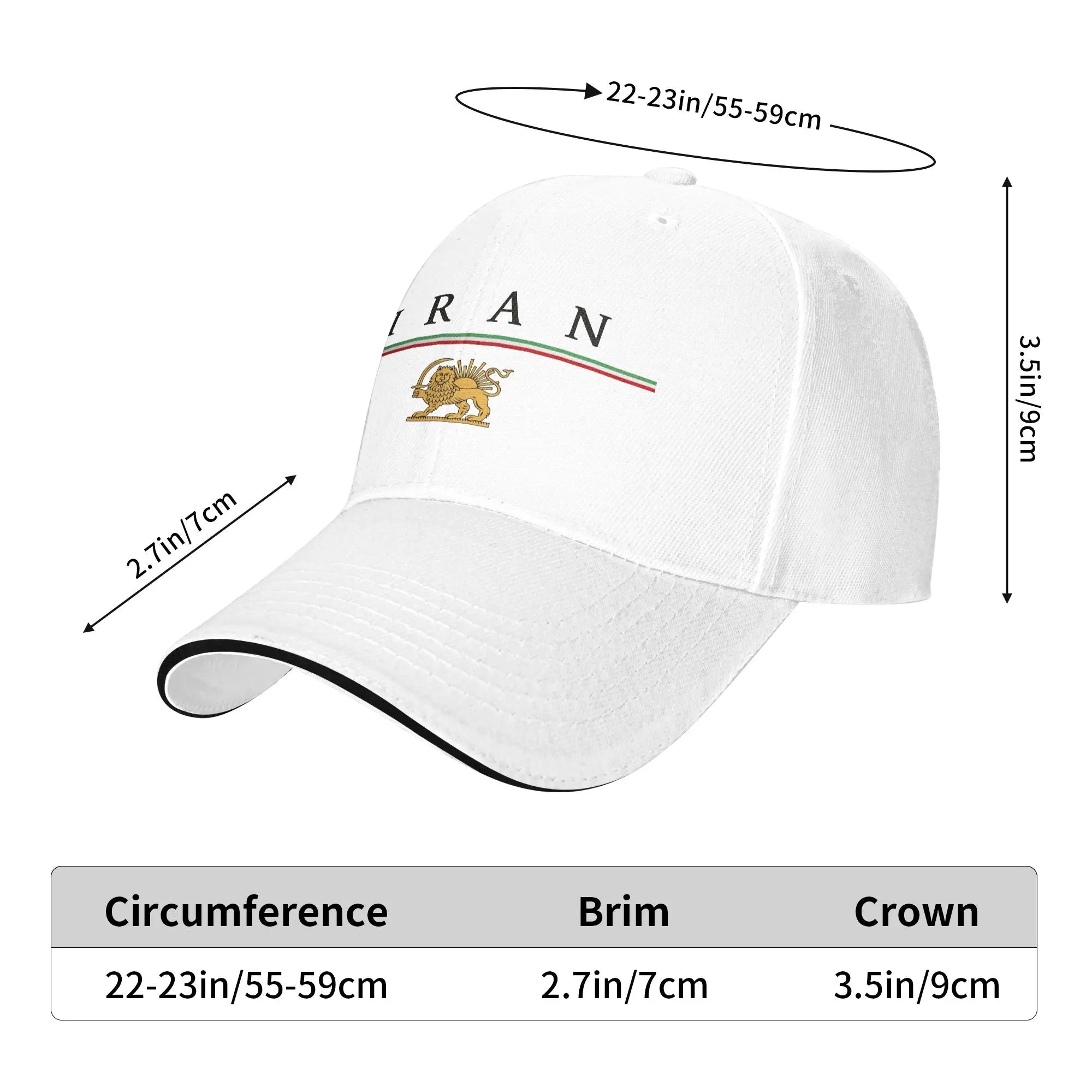 Iran Lion & Sun Flag Baseball Cap — Stylish Unisex Trucker Hat for Travel & Everyday Wear