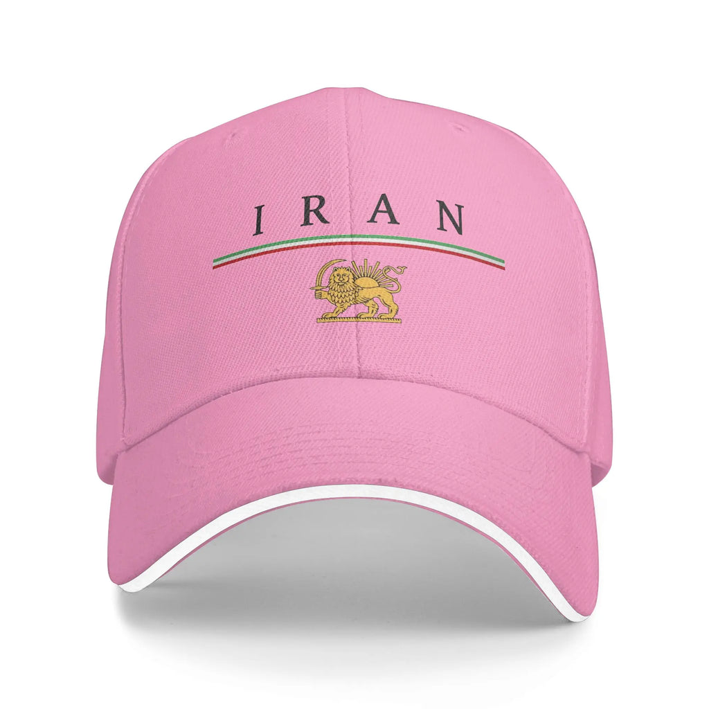 Iran Lion & Sun Flag Baseball Cap — Stylish Unisex Trucker Hat for Travel & Everyday Wear