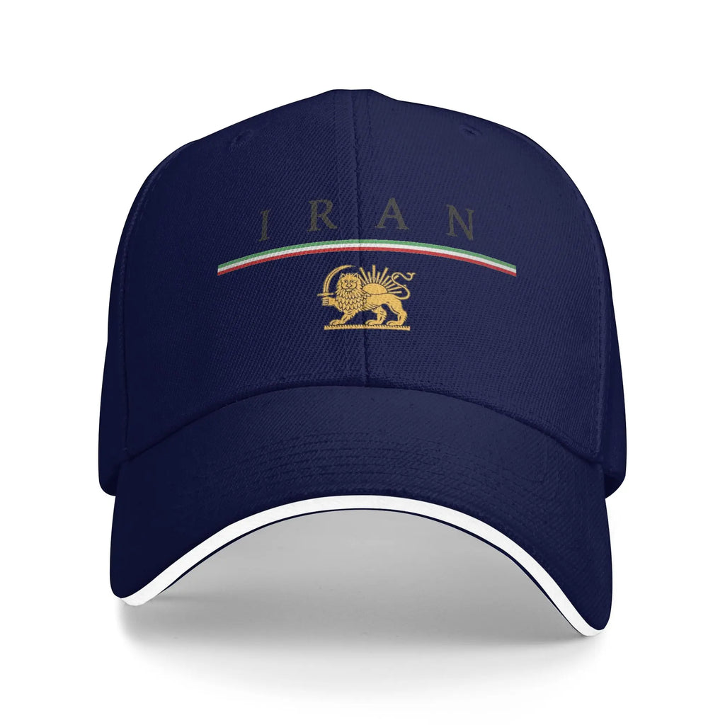 Iran Lion & Sun Flag Baseball Cap — Stylish Unisex Trucker Hat for Travel & Everyday Wear