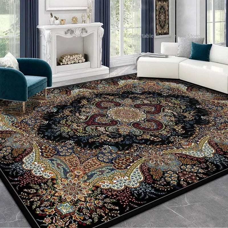 Large Persian Style Area Rug — 200x300cm Luxury Living Room & Bedroom Carpet