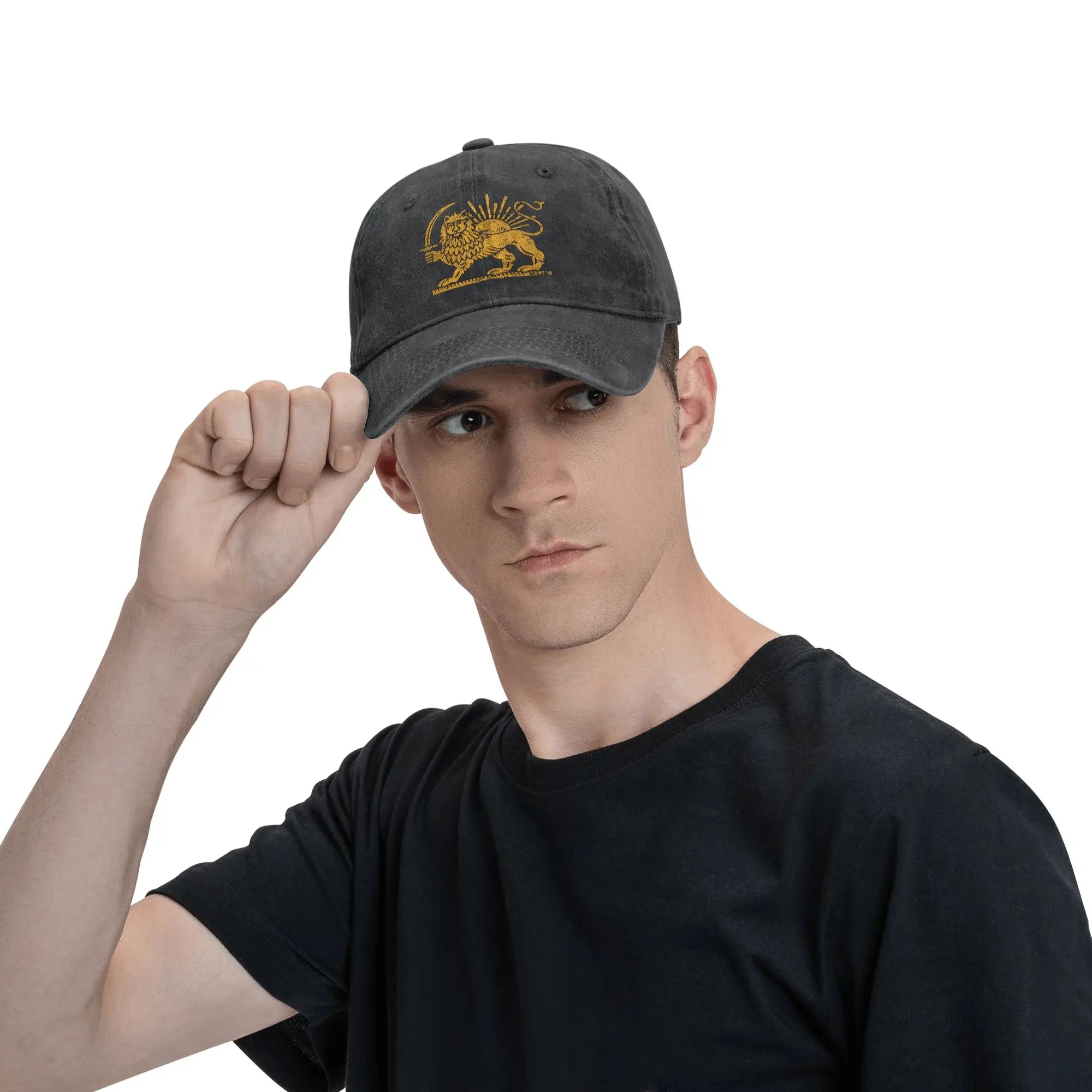 Iran Löwe & Sonne Flagge Baseball Cap – Unisex Atmungsaktive Trucker Hut für Wandern & Freizeit