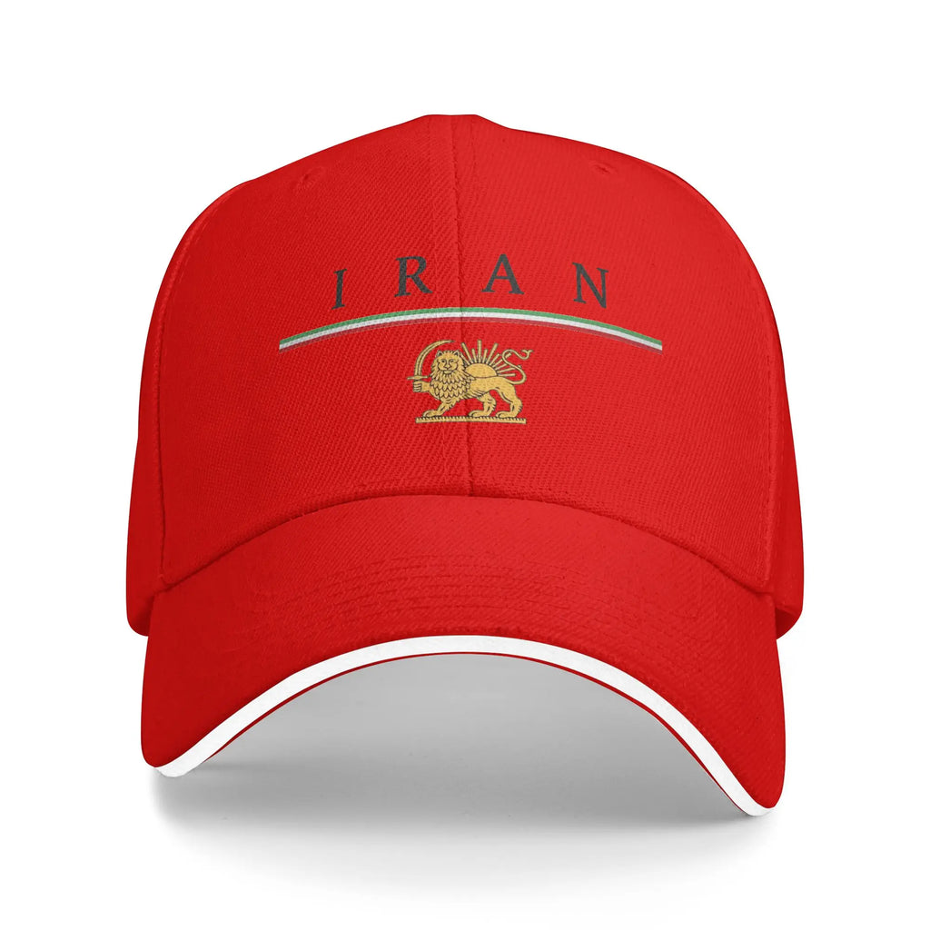Iran Lion & Sun Flag Baseball Cap — Stylish Unisex Trucker Hat for Travel & Everyday Wear