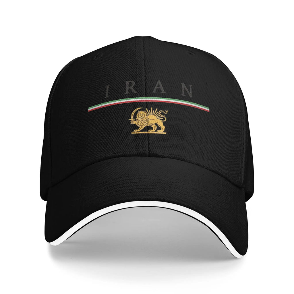 Iran Lion & Sun Flag Baseball Cap — Stylish Unisex Trucker Hat for Travel & Everyday Wear