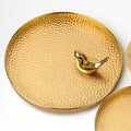 Persian Ghalam-Zani Inspired Golden Jewelry Tray