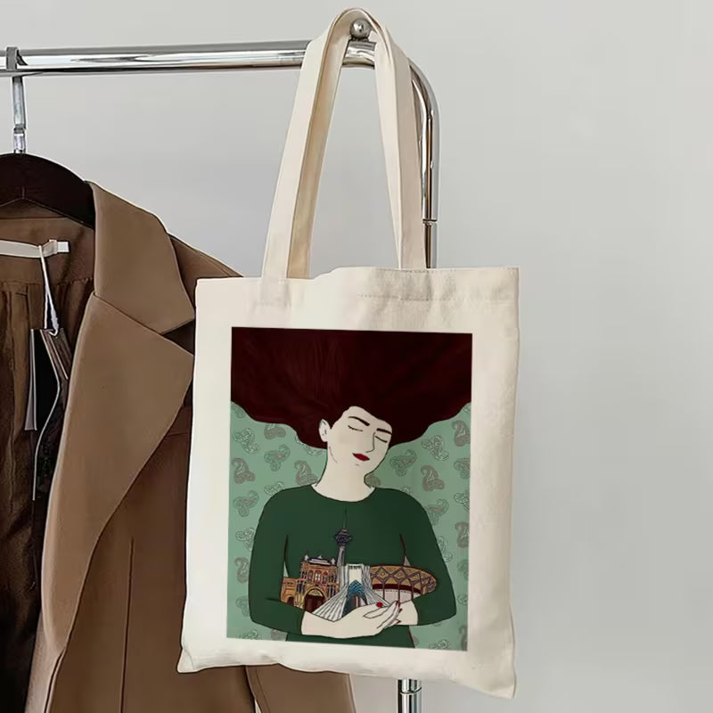 Hug Tehran Canvas Tote Bag