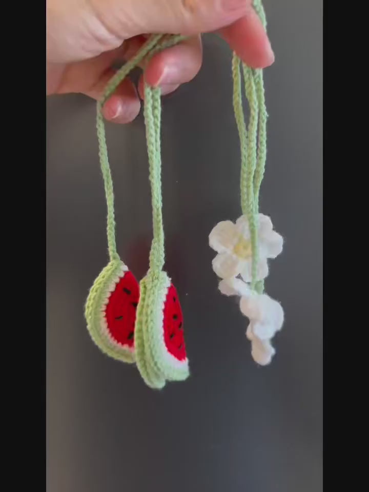 Yalda Handmade Crochet Watermelon Hanging